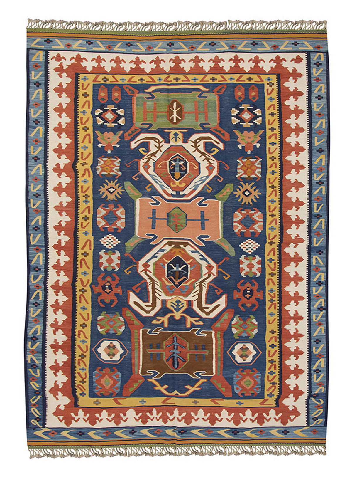 New Handmade Kilim 6'5 x 9'5 feet 195 x 288 cm