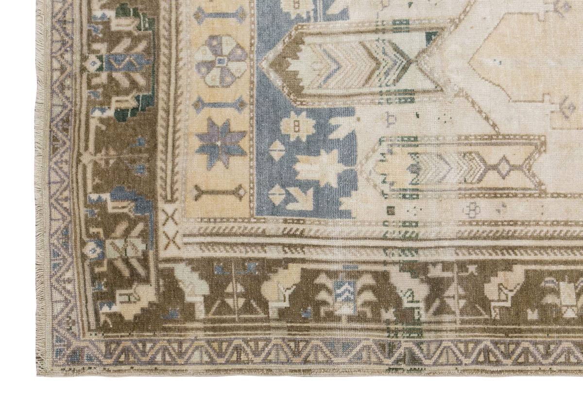 Oushak Rug, 4 x 8'6 feet, 124 x 260 cm Rug