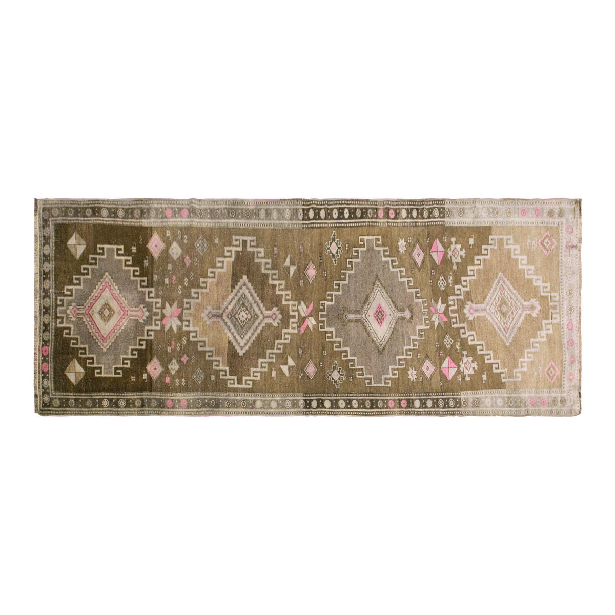 Oushak Rug Runner, 4 x 12 feet & 116 x 364 cm