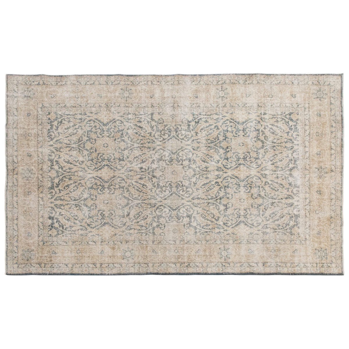 Oversized Turkish Vintage Rug, 7'10 x 10'0 Feet / 207x304 cm