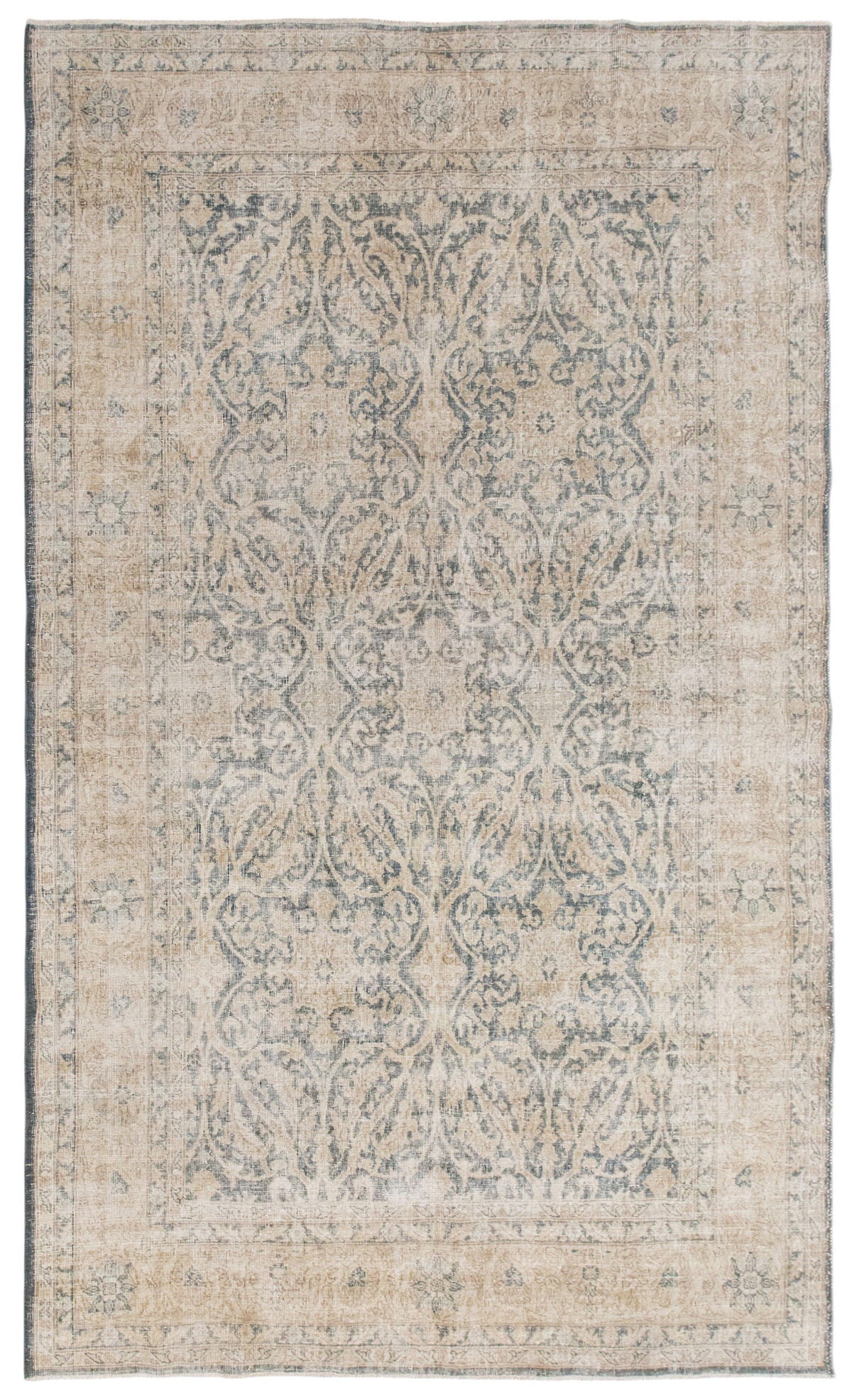 Oversized Turkish Vintage Rug, 7'10 x 10'0 Feet / 207x304 cm