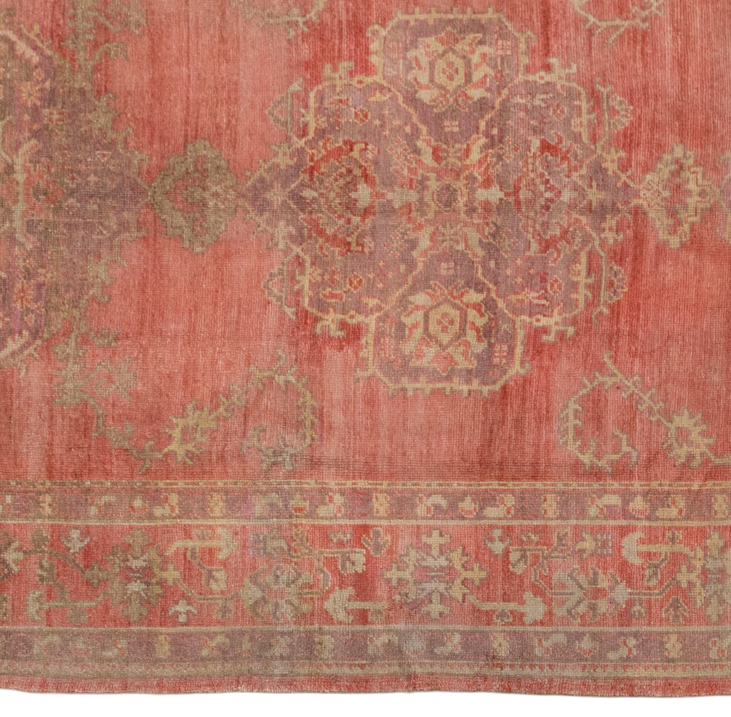 Oversized Vintage Turkish Oushak Rug 247 x 305 cm (8.1 x 10 ft)