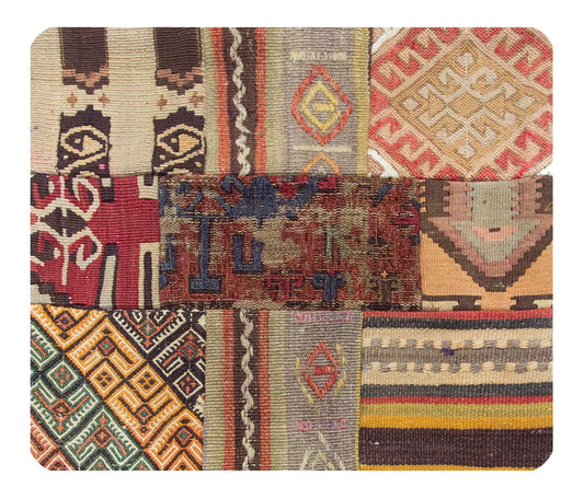 Patchwork Rug Pillow-1-5