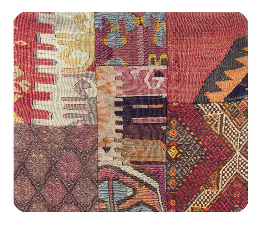 Patchwork Rug Pillow-1-7