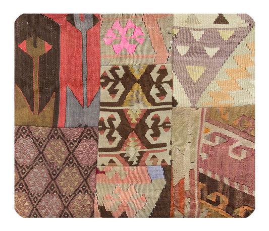 Patchwork Rug Pillow-1-8
