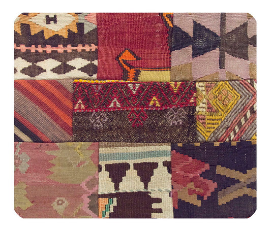 Patchwork Rug Pillow-1-10