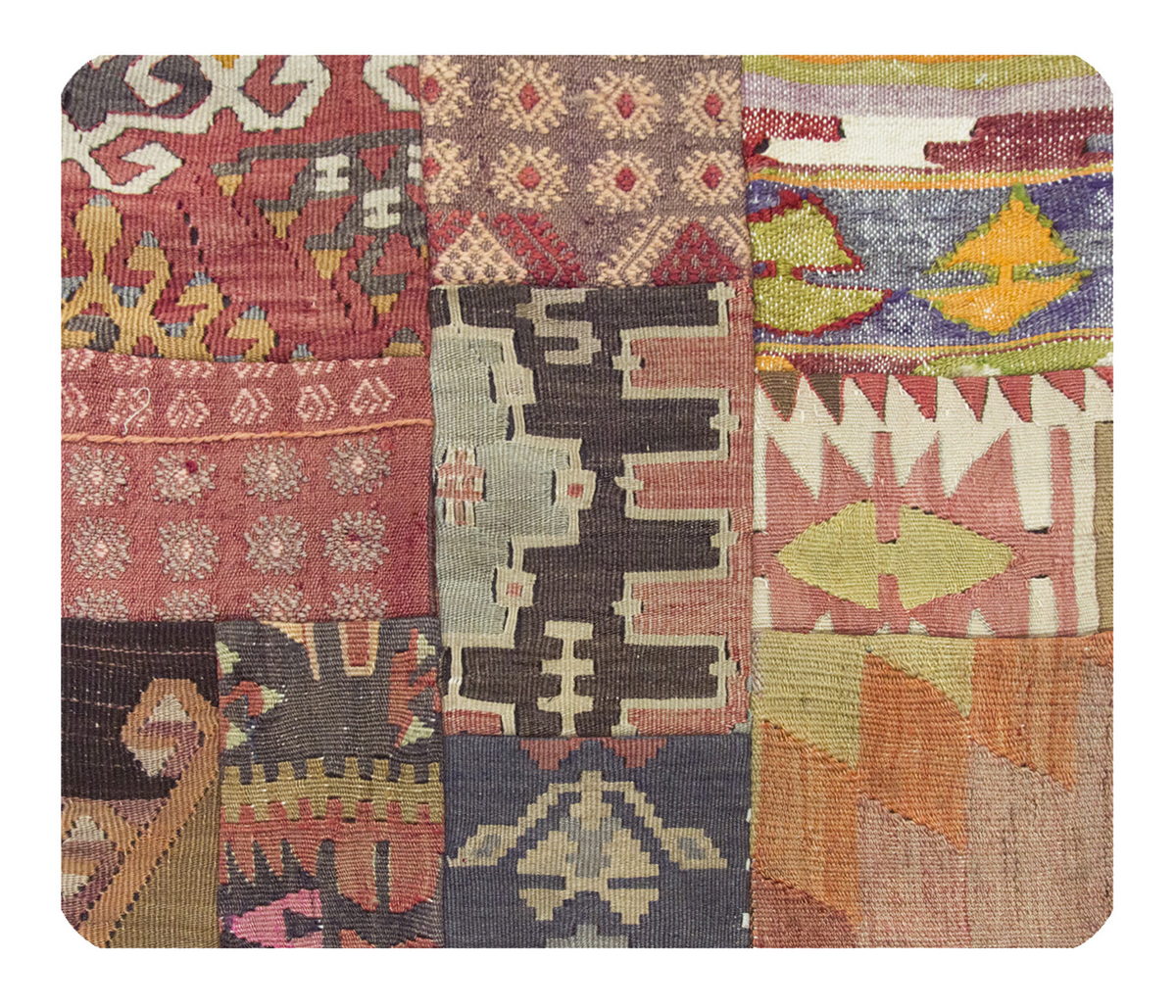 Patchwork Rug Pillow-1-12