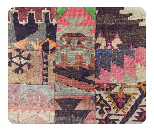 Patchwork Rug Pillow-1-14