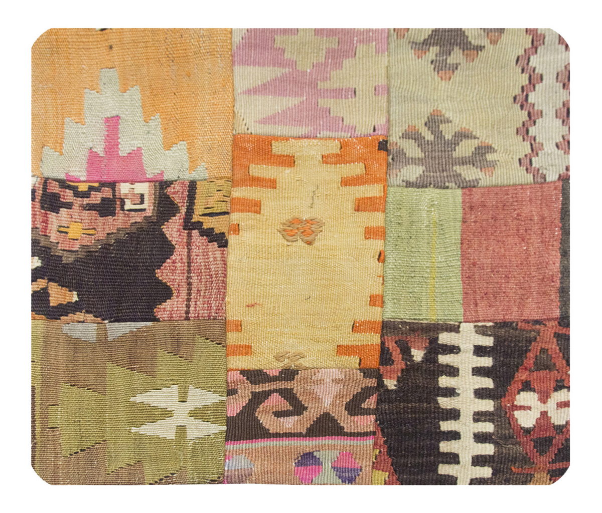 Patchwork Rug Pillow-1-17