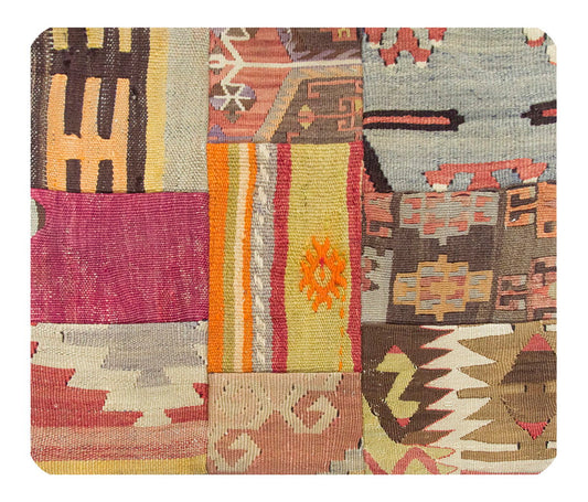 Patchwork Rug Pillow-1-18