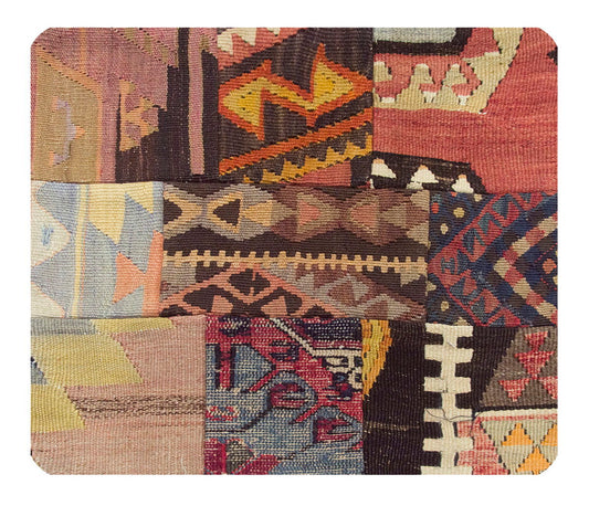 Patchwork Rug Pillow-1-20