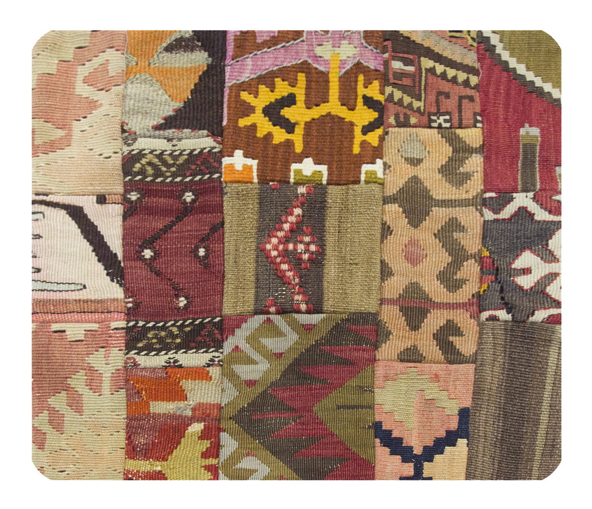 Patchwork Rug Pillow-1-25