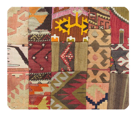 Patchwork Rug Pillow-1-25