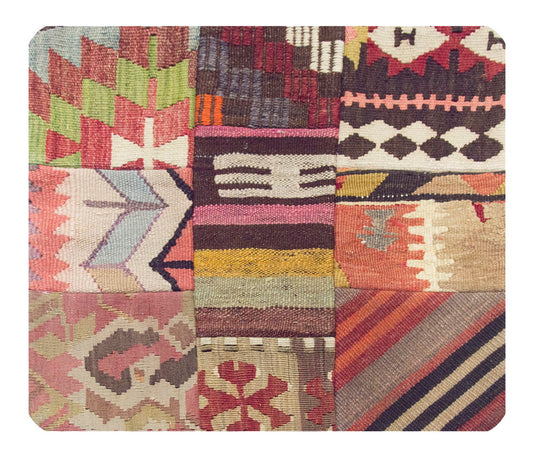Patchwork Rug Pillow-1-32