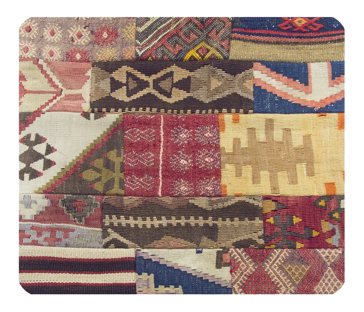 Patchwork Rug Pillow-1-33