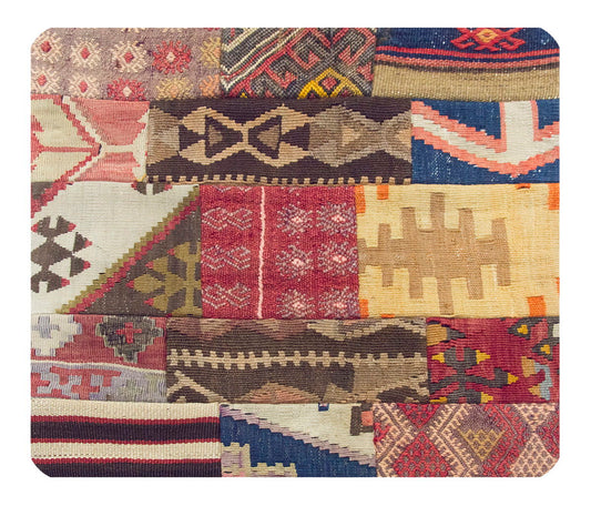 Patchwork Rug Pillow-1-33