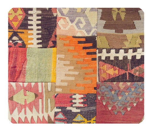 Patchwork Rug Pillow-1-35