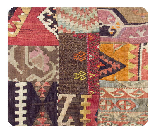 Patchwork Rug Pillow-1-37