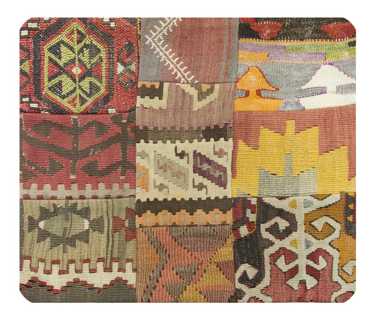 Patchwork Rug Pillow-1-38