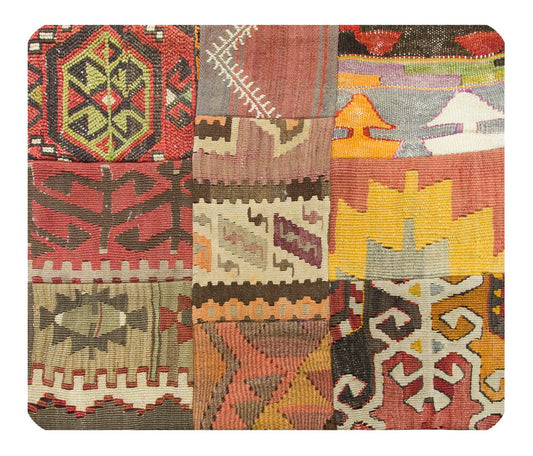Patchwork Rug Pillow-1-38