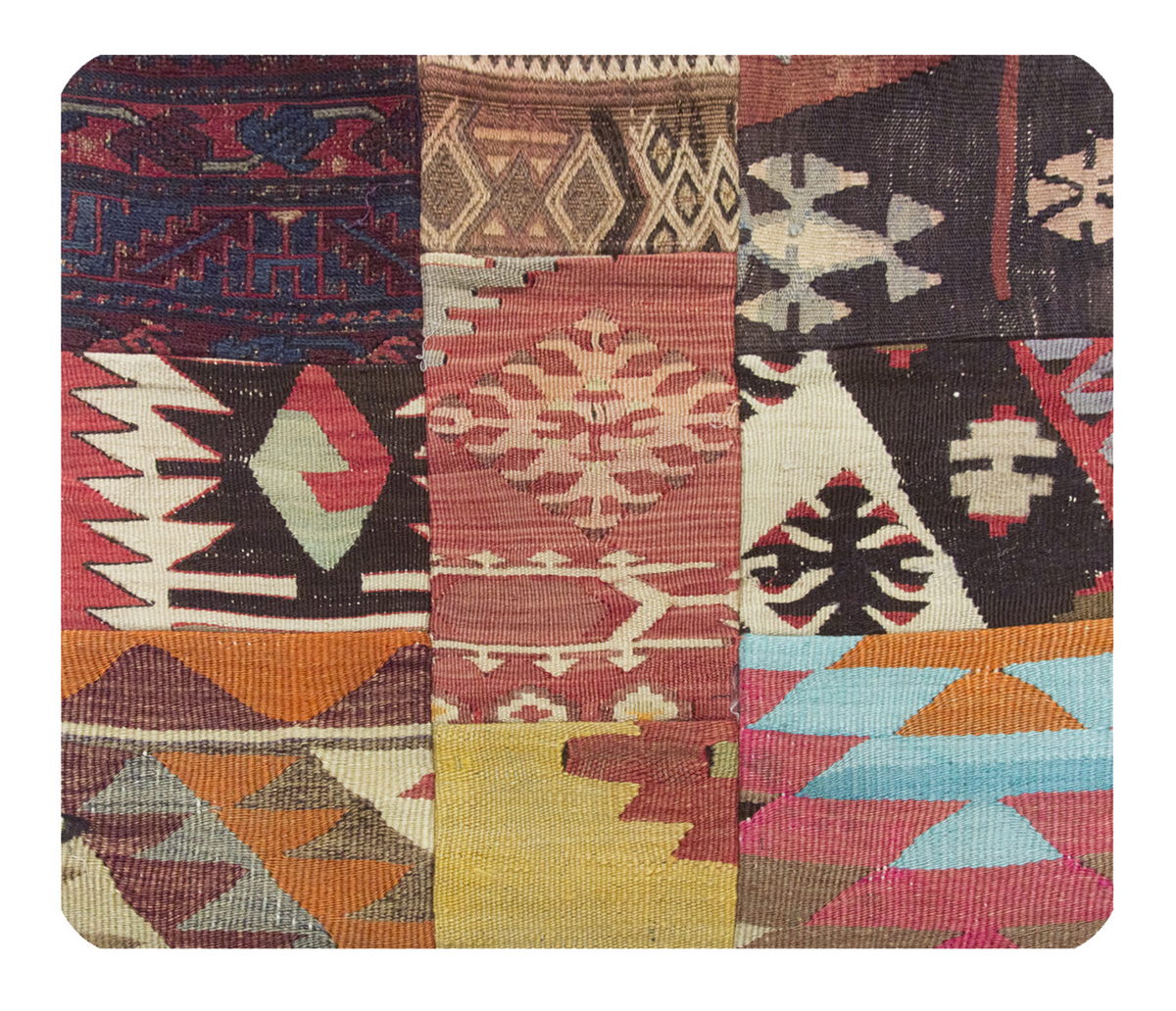 Patchwork Rug Pillow-1-40