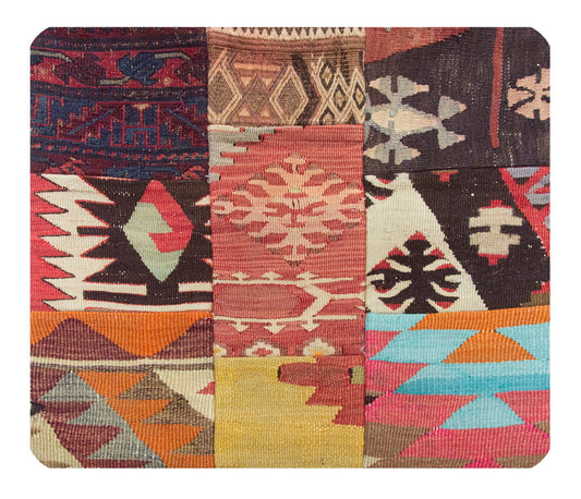 Patchwork Rug Pillow-1-40