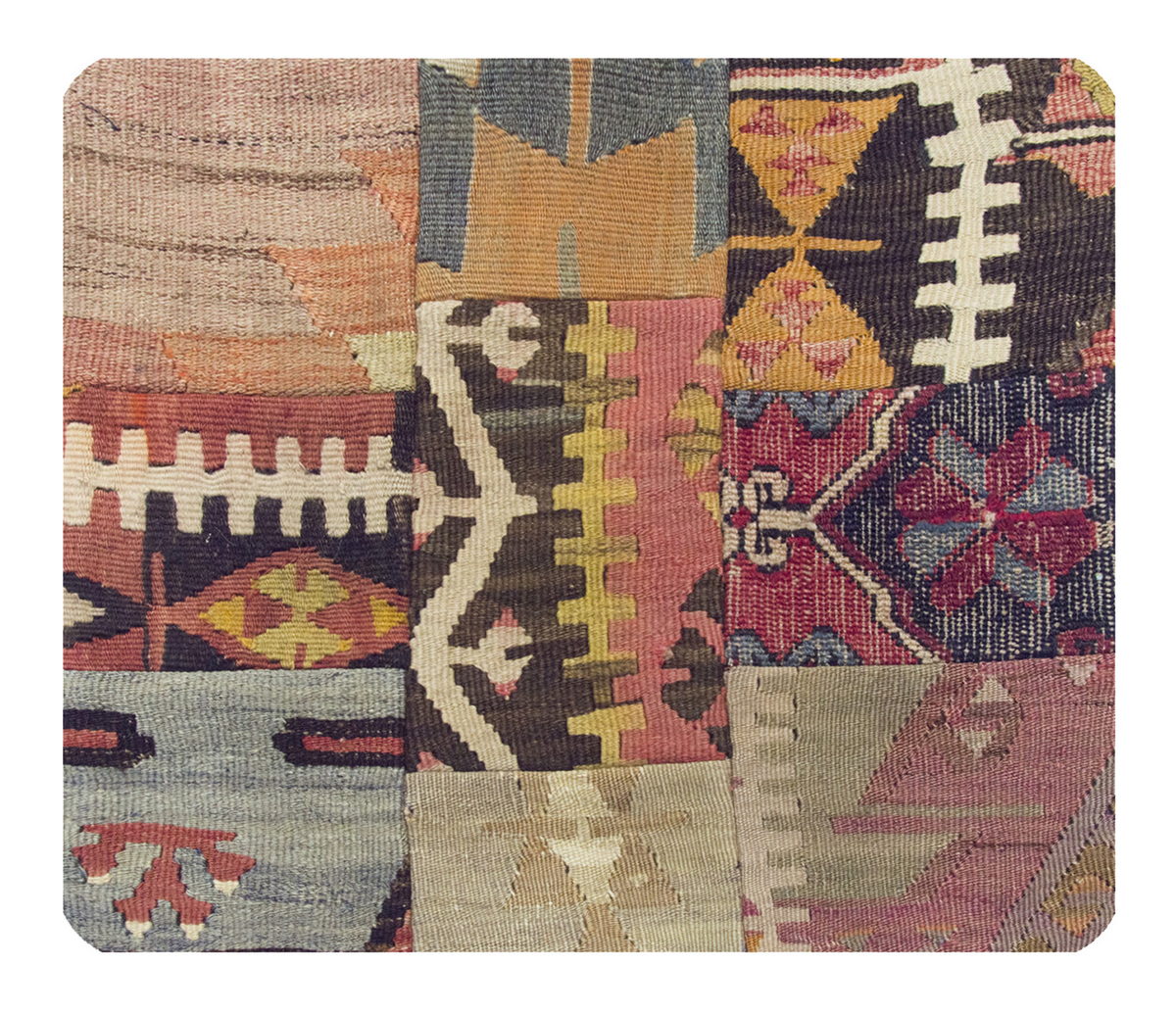 Patchwork Rug Pillow-1-44