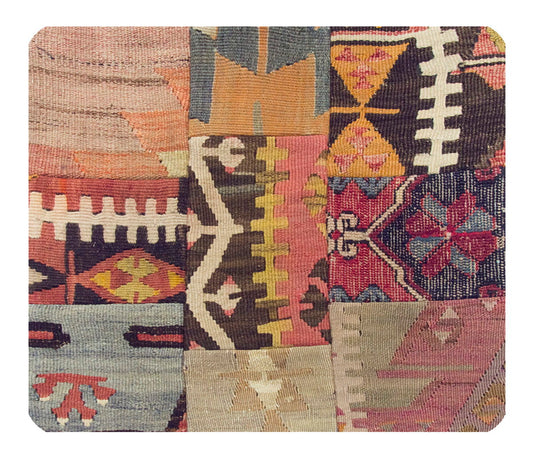 Patchwork Rug Pillow-1-44
