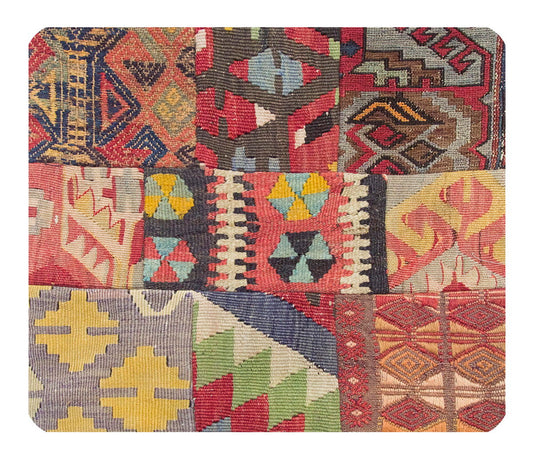 Patchwork Rug Pillow-1-45