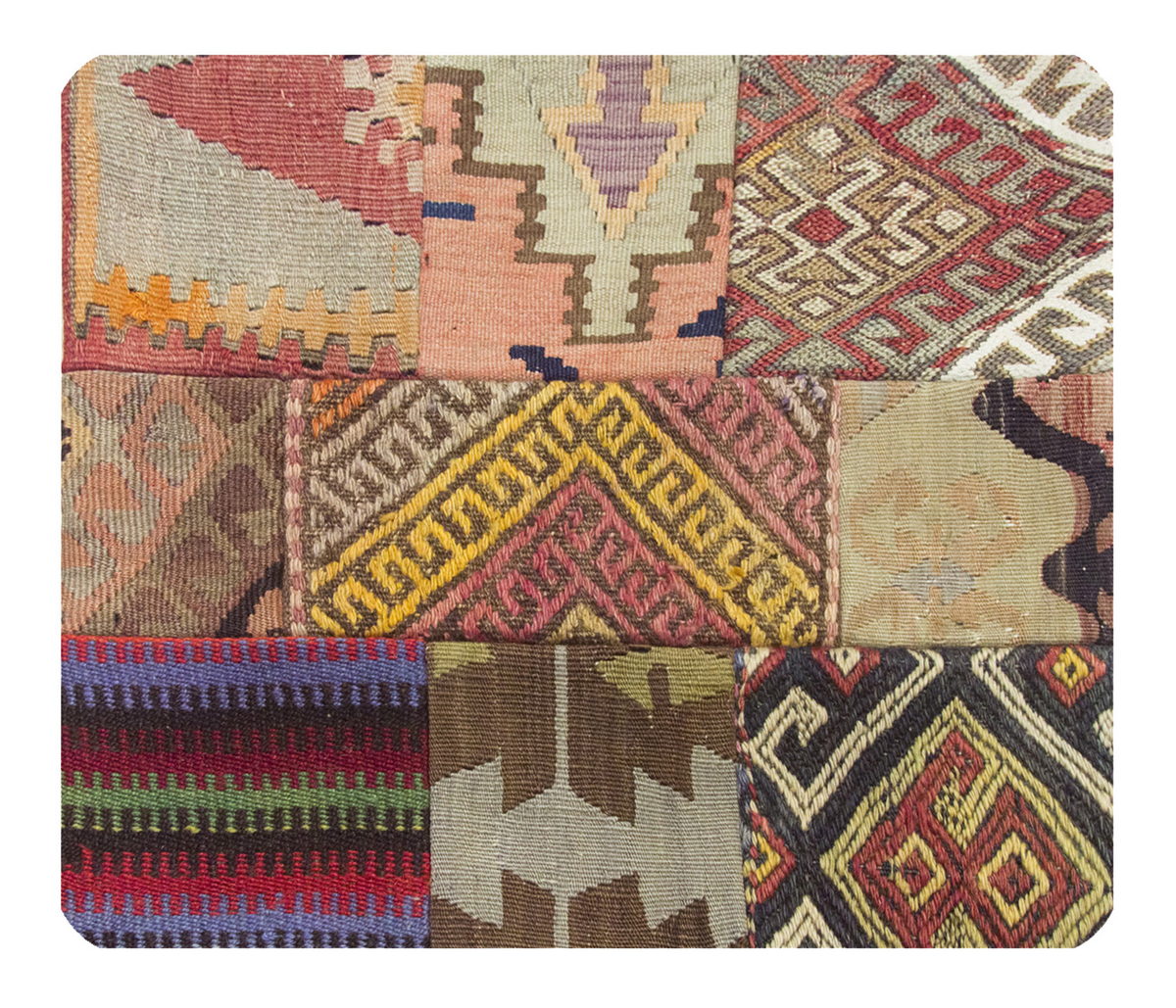 Patchwork Rug Pillow-1-47