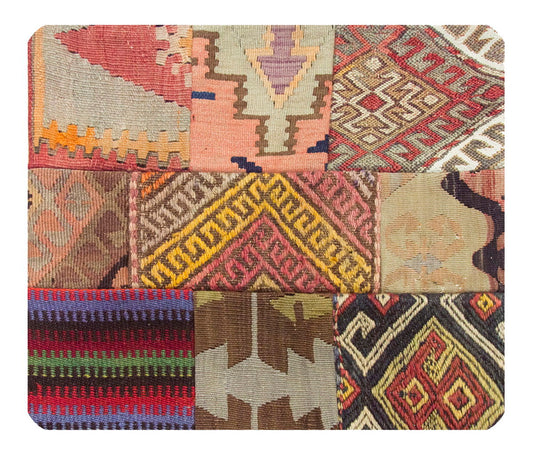 Patchwork Rug Pillow-1-47