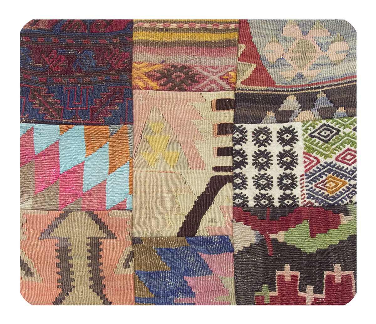 Patchwork Rug Pillow-1-48