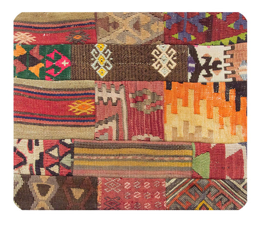 Patchwork Rug Pillow-1-49