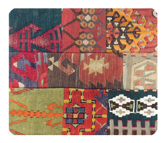 Patchwork Rug Pillow-1-52
