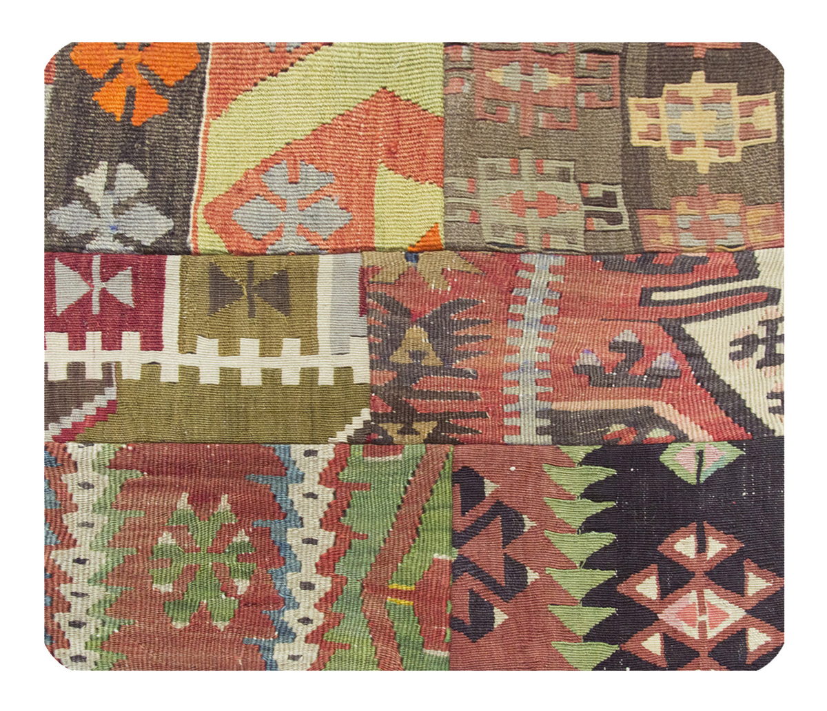 Patchwork Rug Pillow-1-54