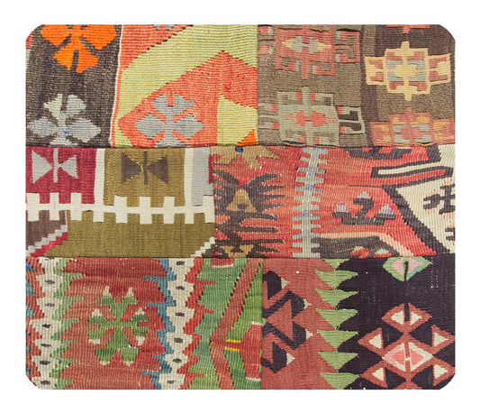 Patchwork Rug Pillow-1-54
