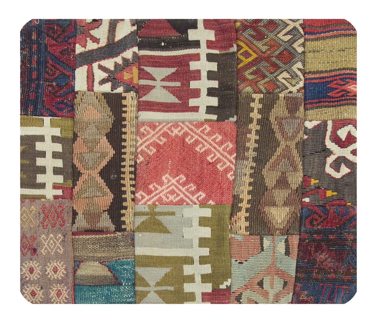 Patchwork Rug Pillow-2-1