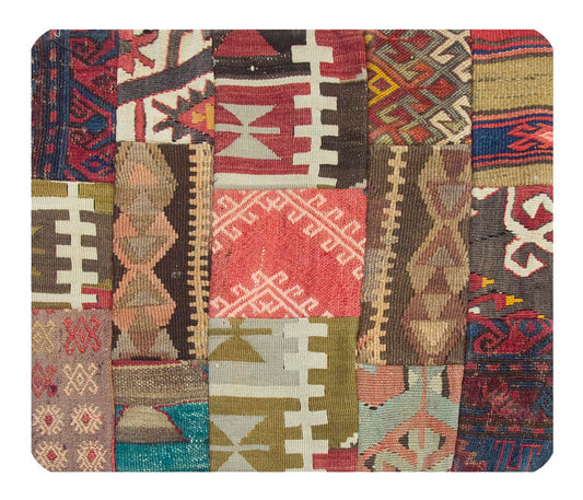 Patchwork Rug Pillow-2-1