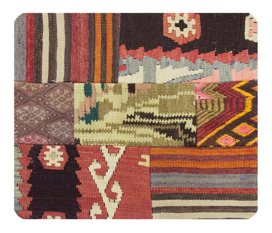 Patchwork Rug Pillow-2-2