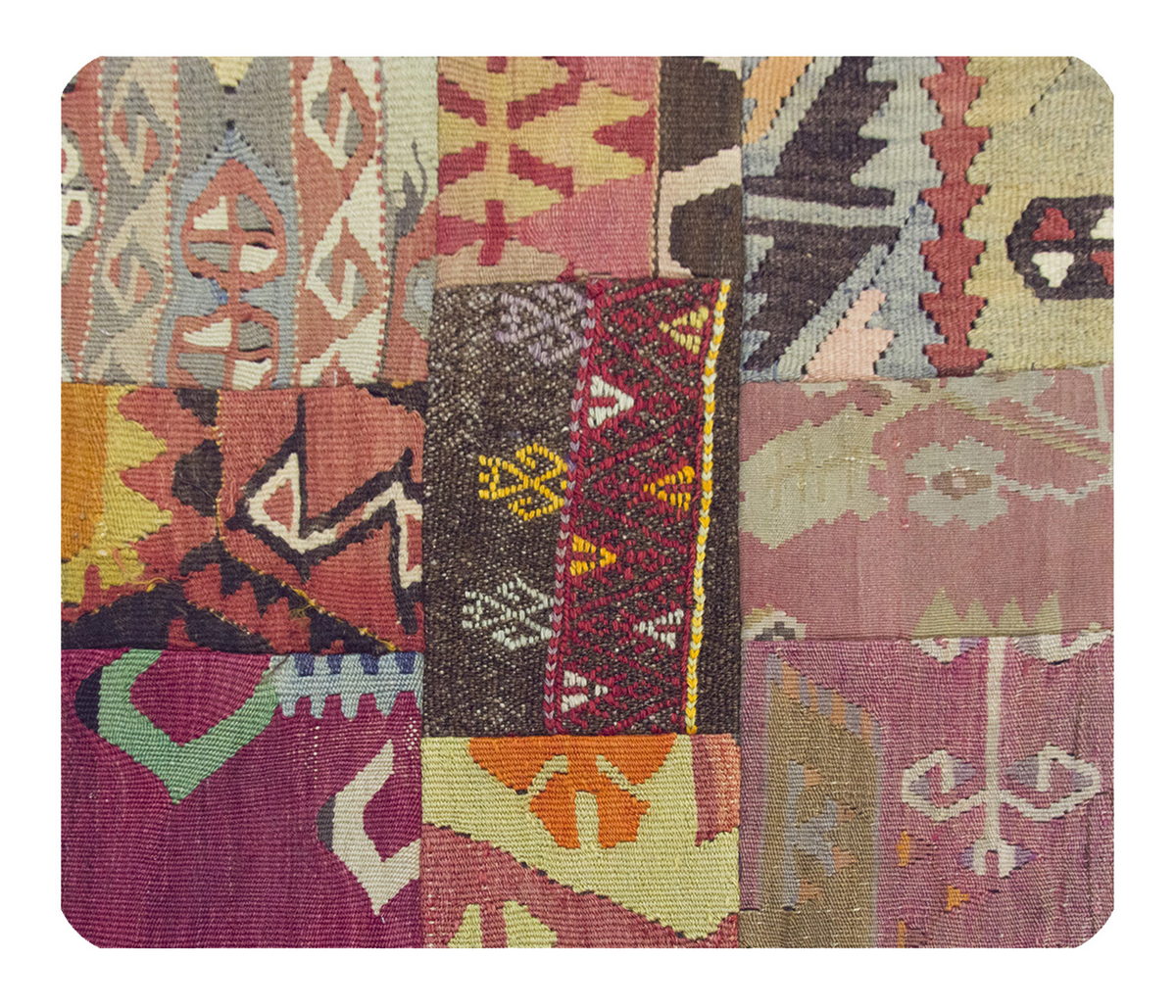 Patchwork Rug Pillow-2-4