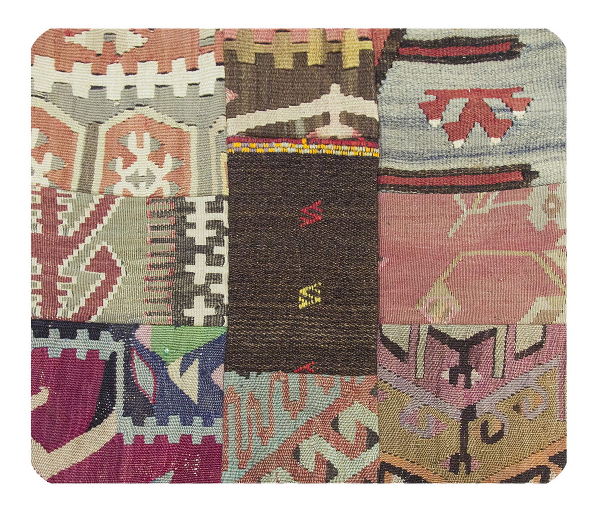 Patchwork Rug Pillow-2-8