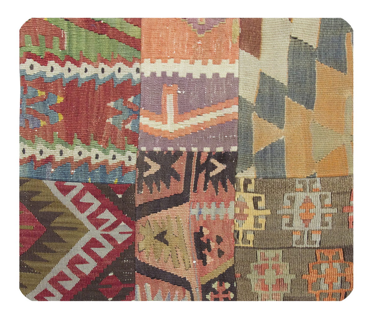 Patchwork Rug Pillow-2-13