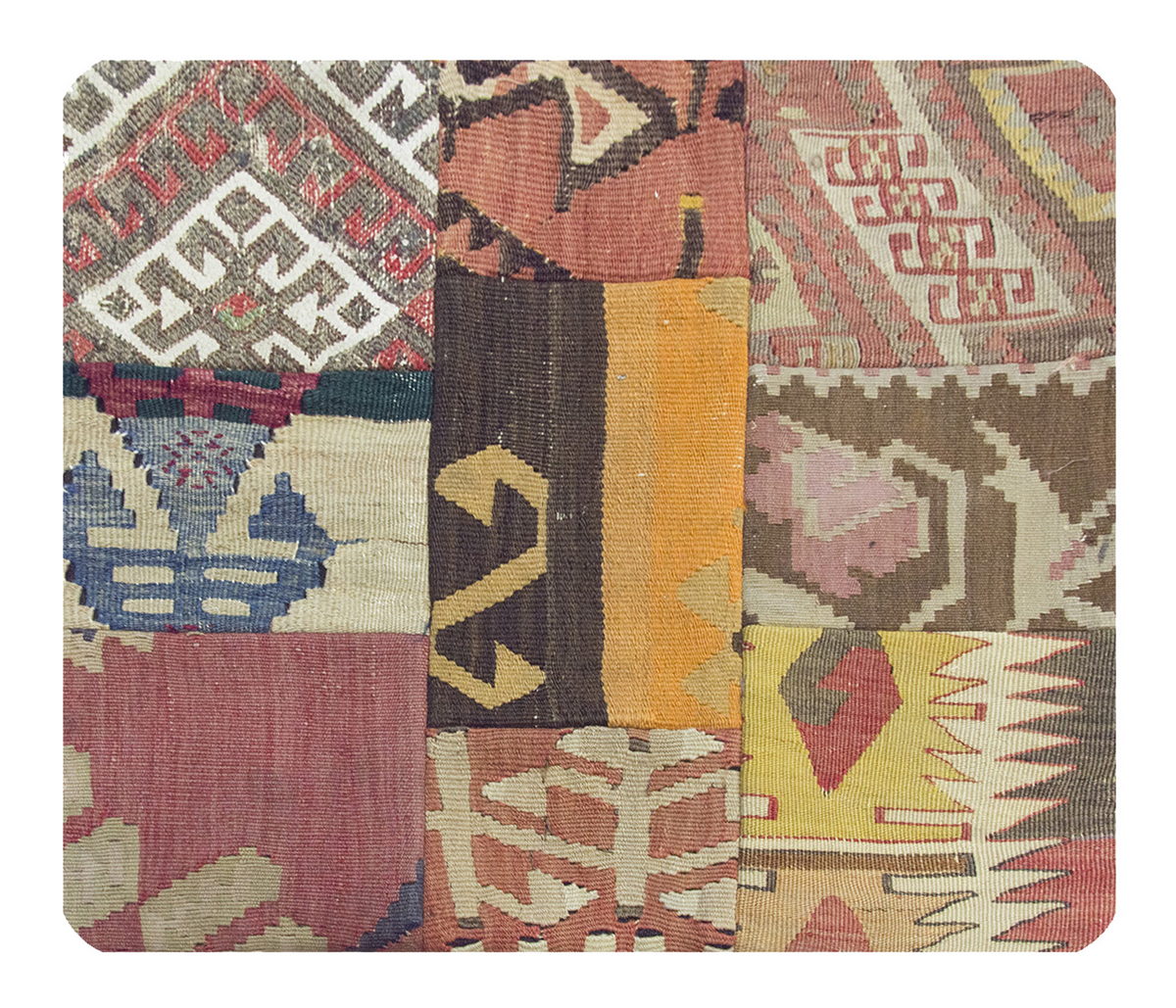 Patchwork Rug Pillow-2-15