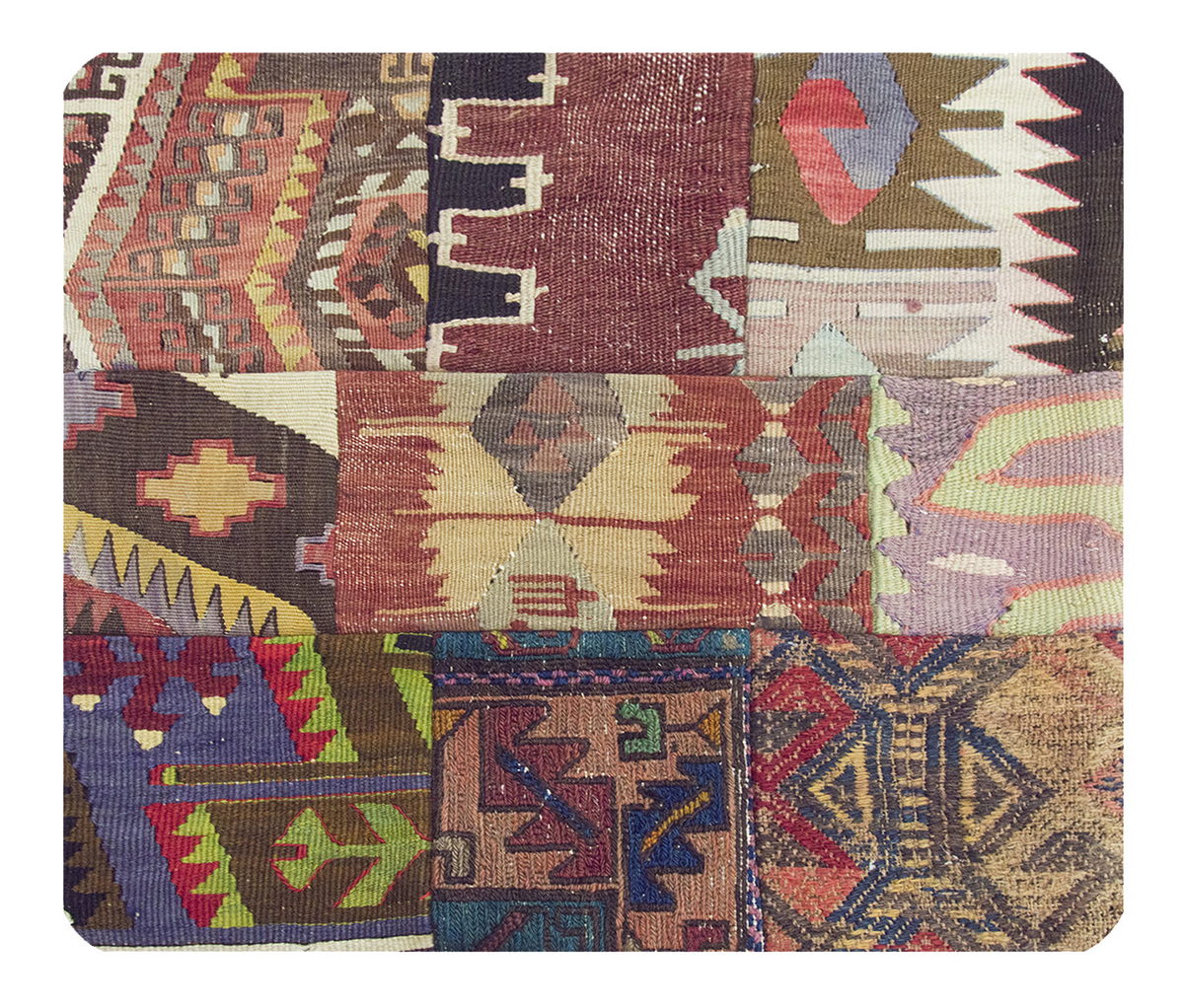 Patchwork Rug Pillow-2-16