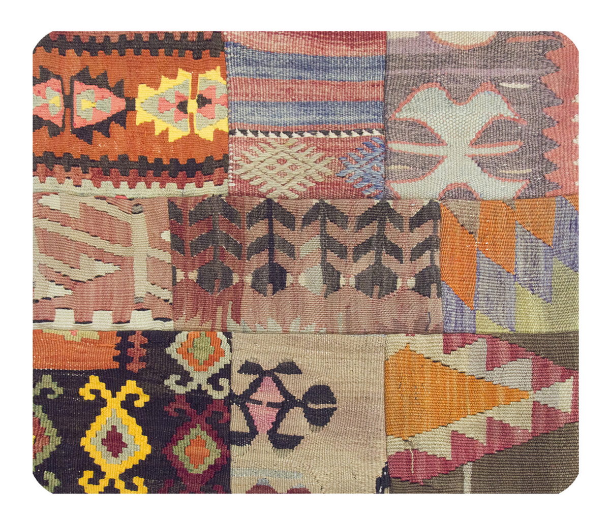 Patchwork Rug Pillow-2-17