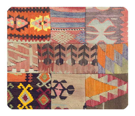 Patchwork Rug Pillow-2-17