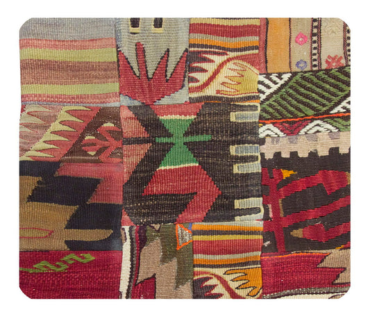Patchwork Rug Pillow-2-23