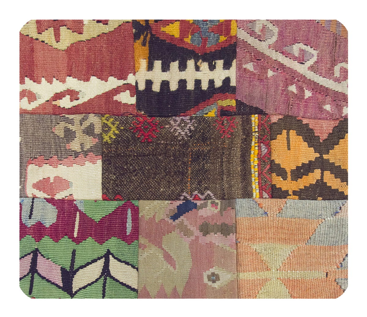 Patchwork Rug Pillow-2-33