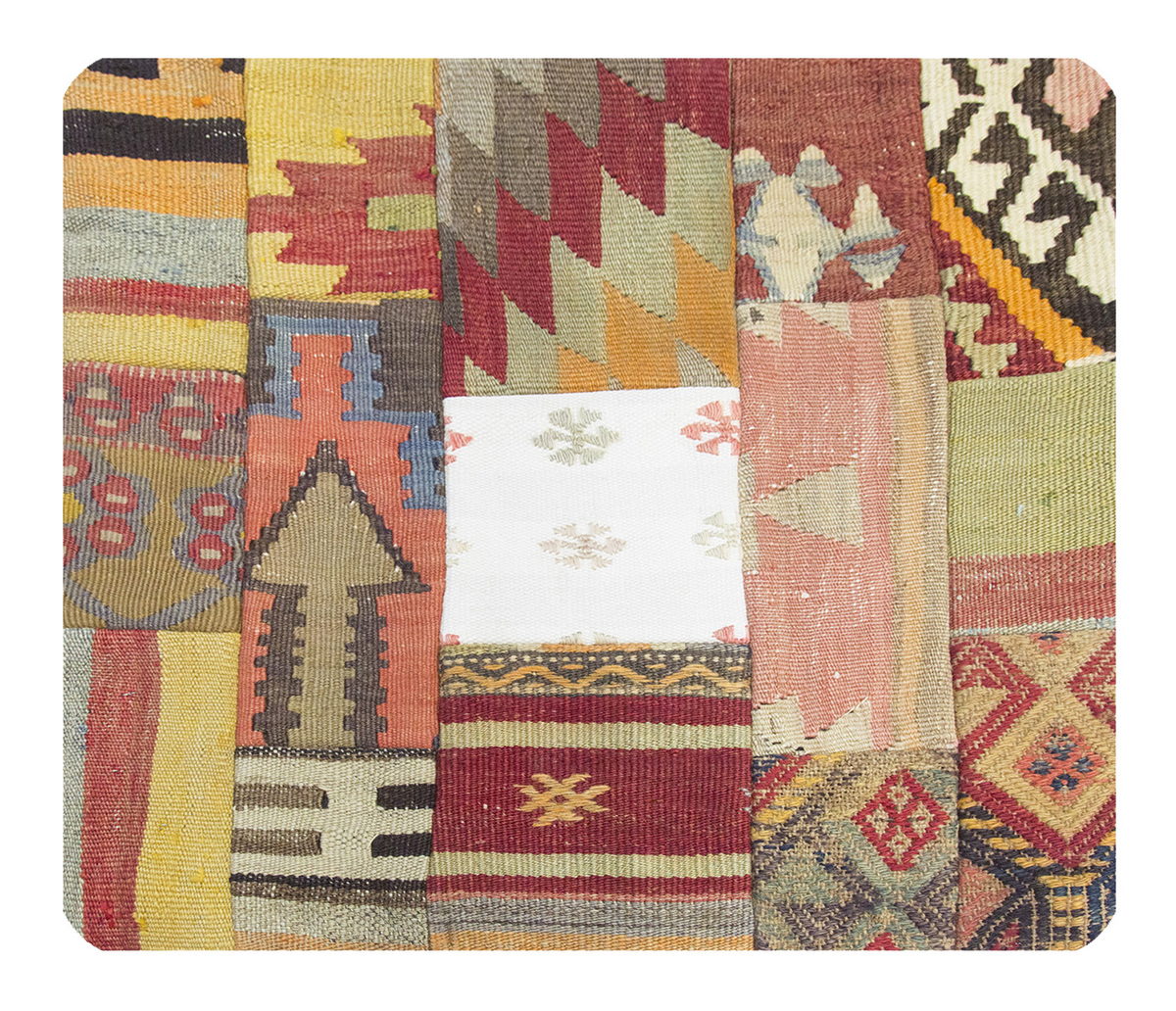 Patchwork Rug Pillow-2-34