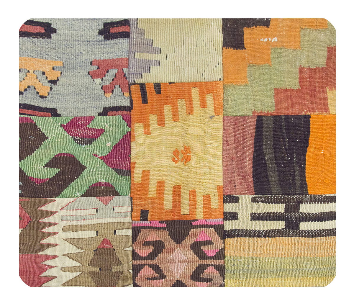 Patchwork Rug Pillow-2-35